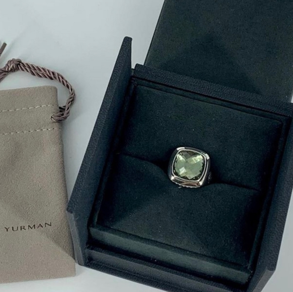 David Yurman Prasiolite stone Ring size 6.5 - Picture 2 of 7